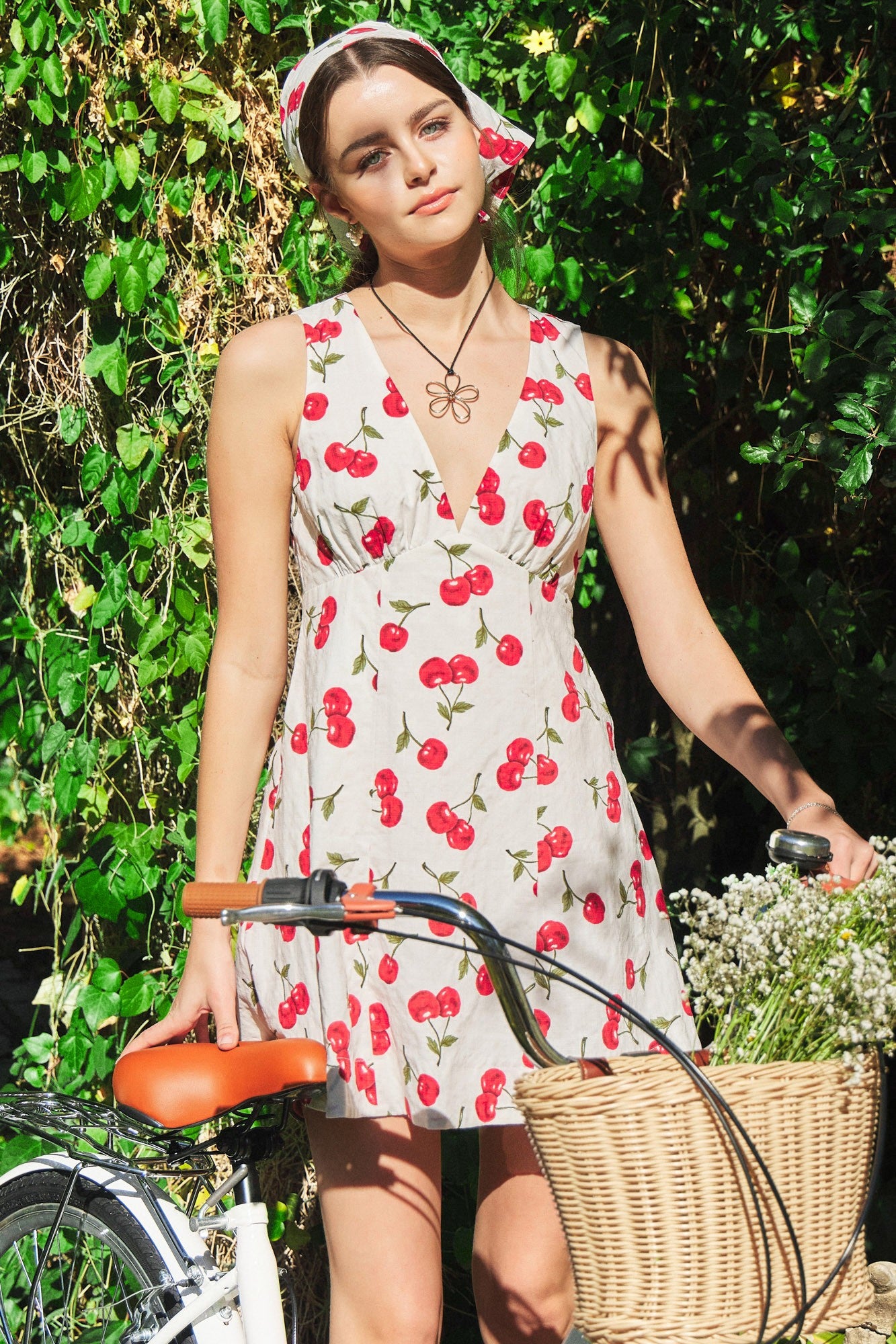 Cherry A-Line Dress
