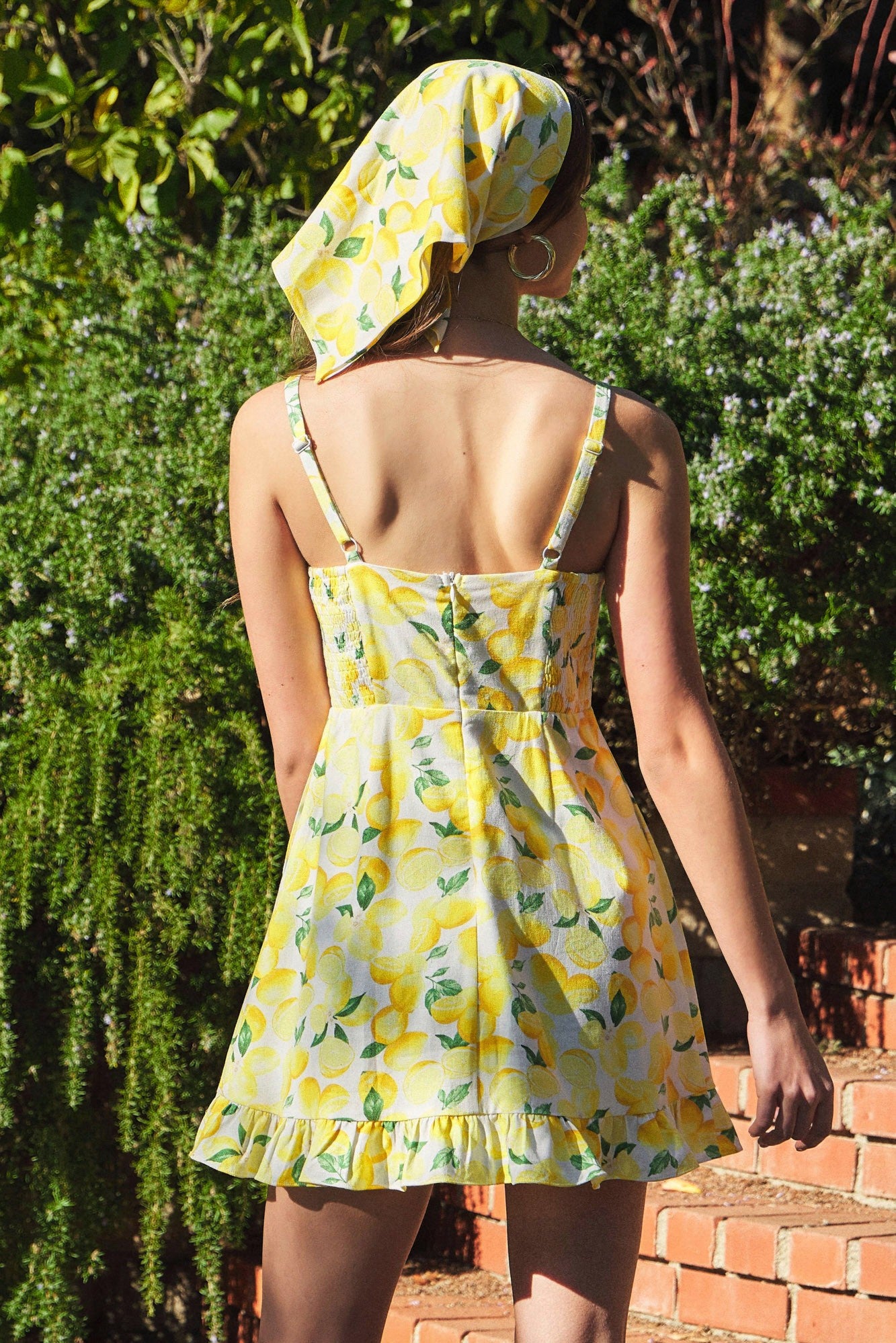 Lemon Ruffle Dress