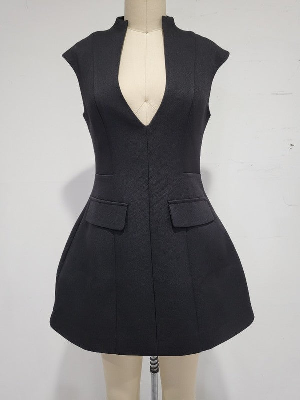 Black Structured Dress