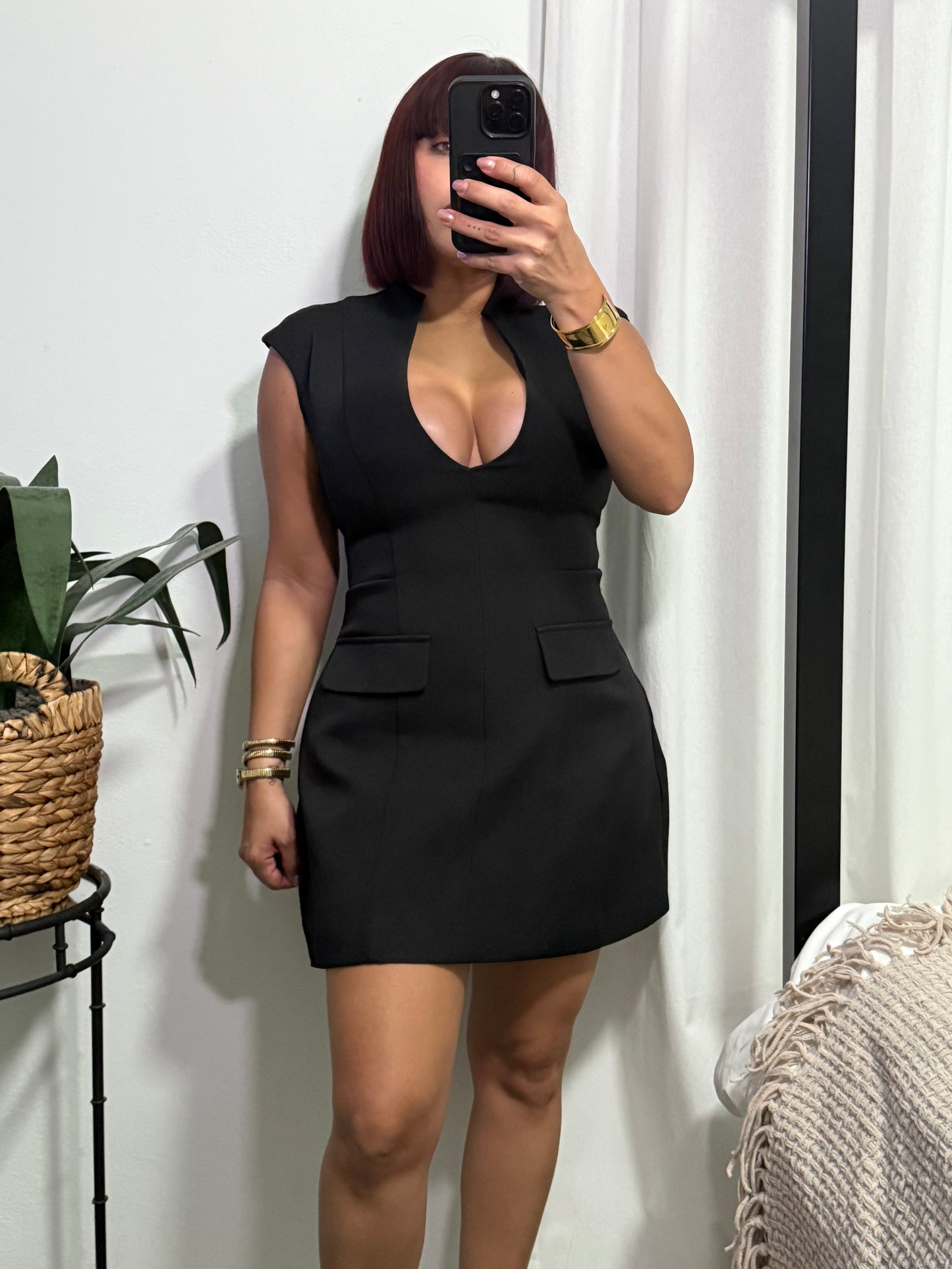 Black Structured Dress