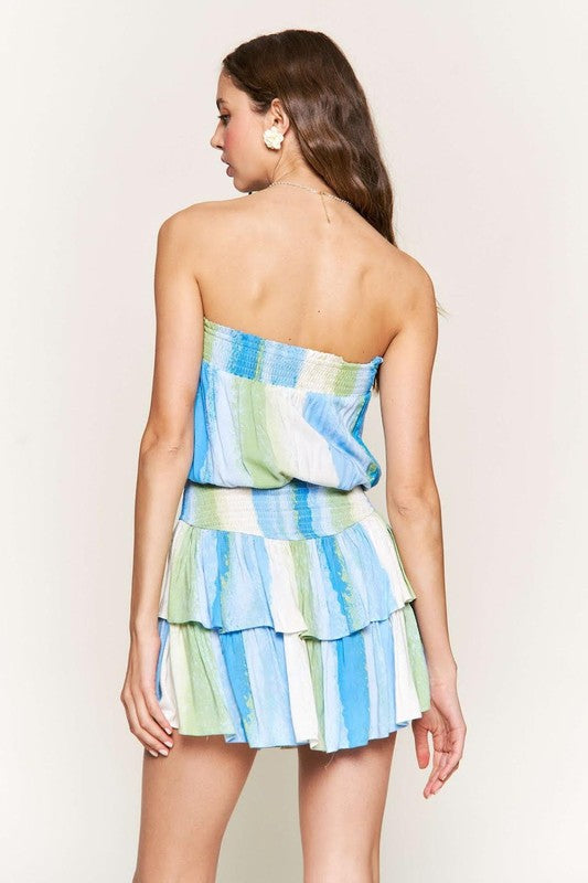 Ruffle Watercolor Dress