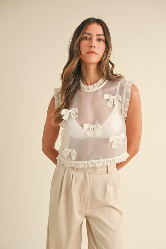 Organza Bow Top