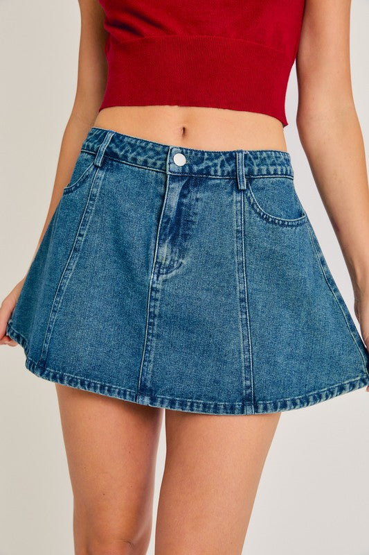 Denim Flare Mini