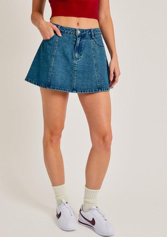 Denim Flare Mini