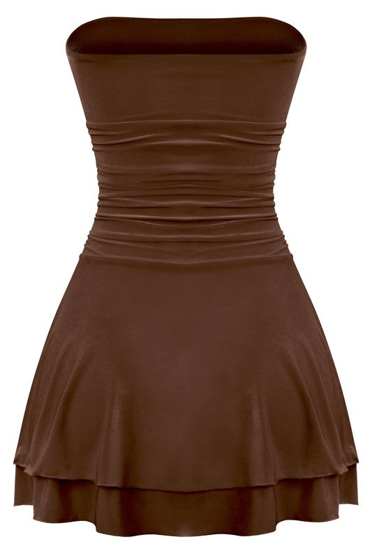 Brown Flare Dress