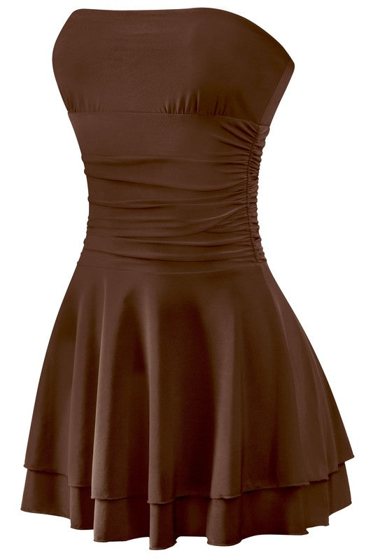 Brown Flare Dress