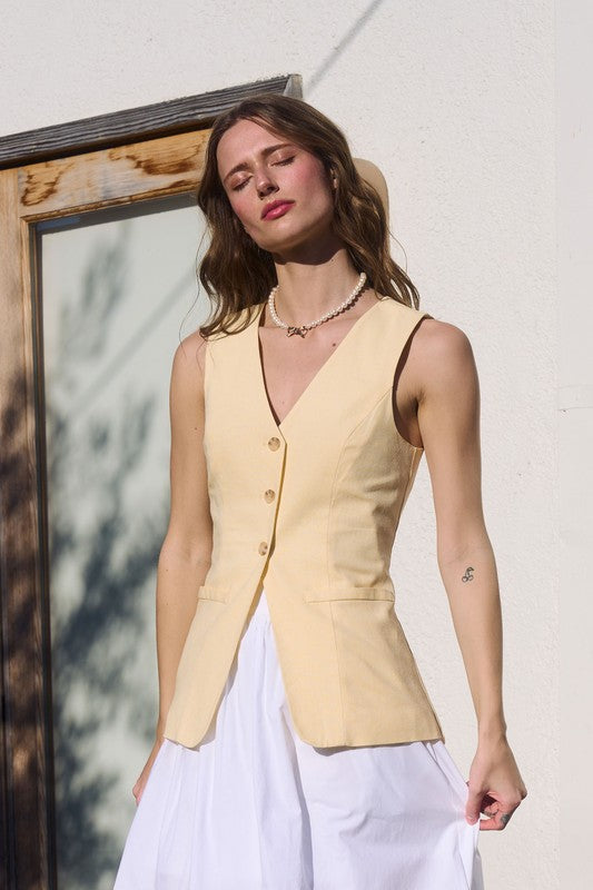 Butter Yellow Vest