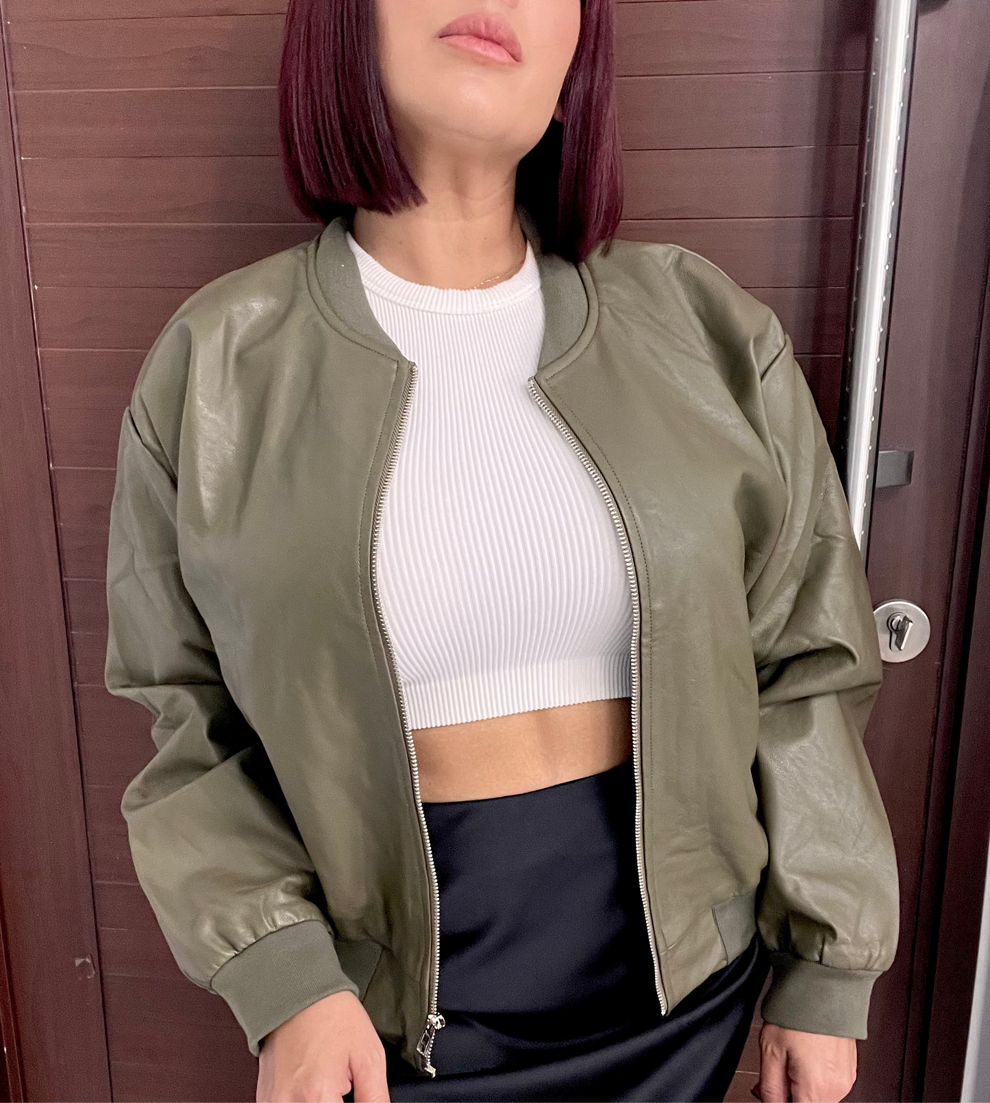 Olive Bomber Jacket