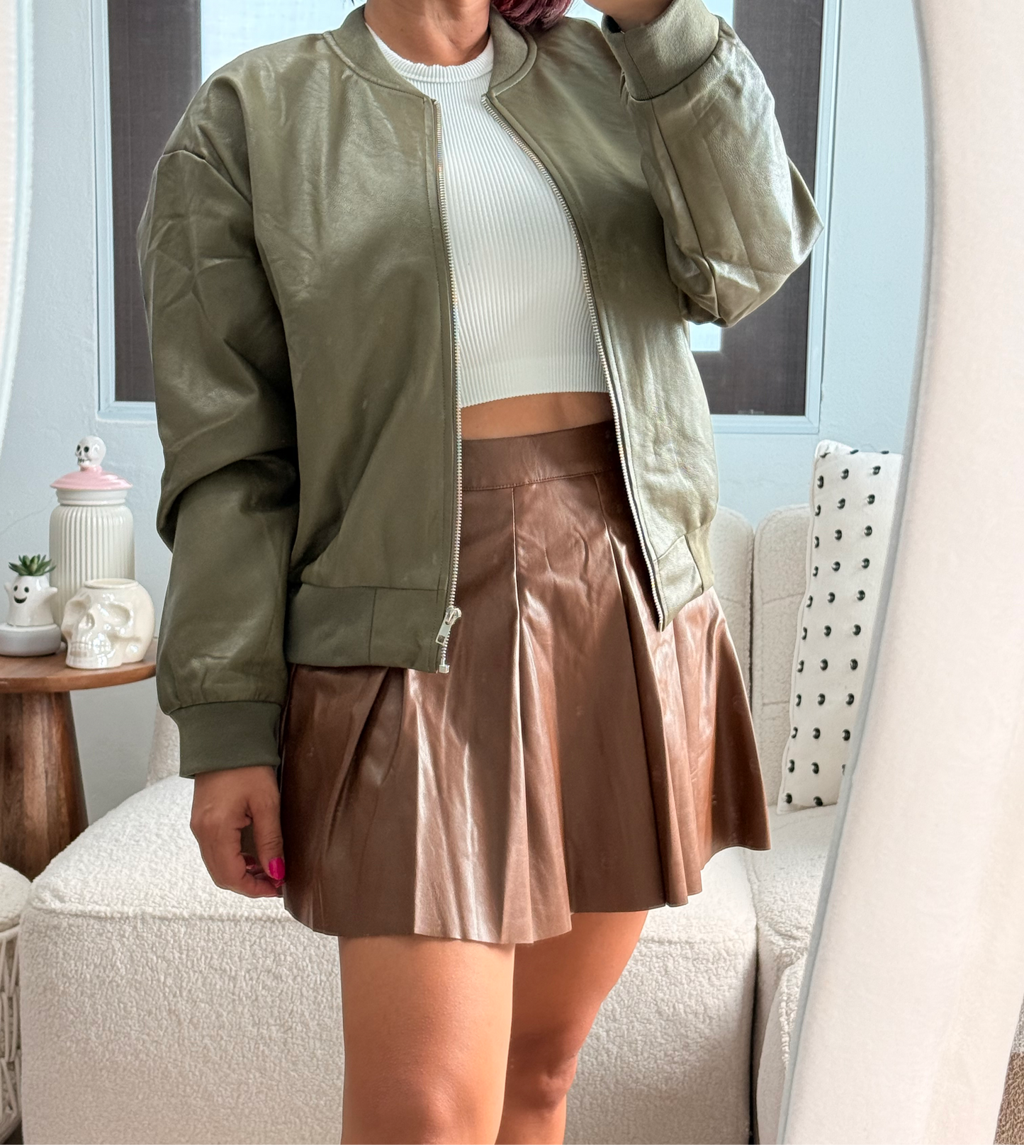 Olive Bomber Jacket